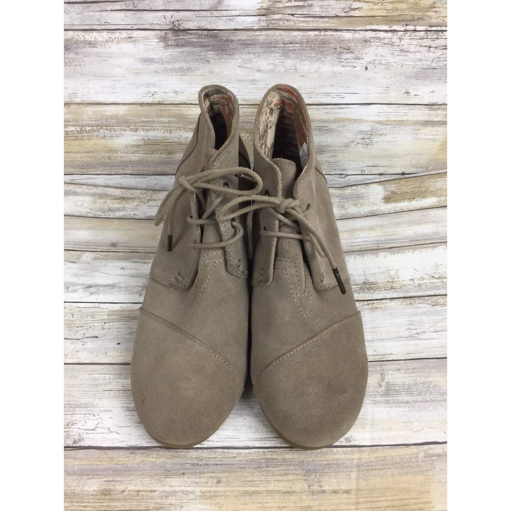 Tom's Women's‎ Boots Us Size 11 Chukka Booties Leather Suede